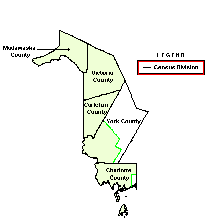 Map: EI Economic Region of Madawaska-Charlotte (See full description below image)