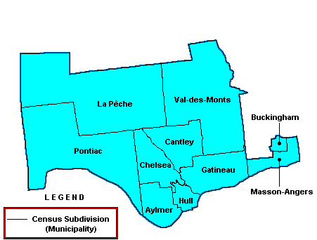 Map: EI Economic Region of Hull (See full description below image)
