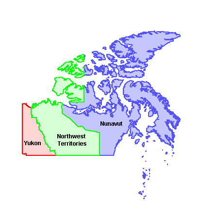 A map of Yukon,