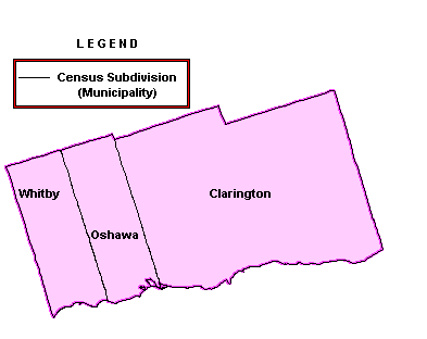 Map: EI Economic Region of Oshawa (See full description below image)