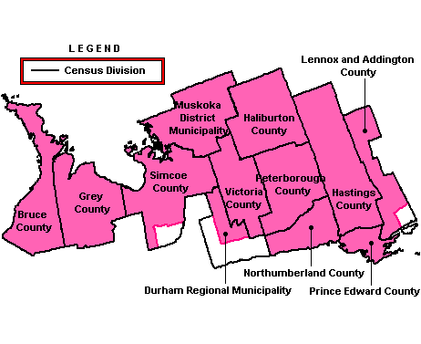 County Map Ontario