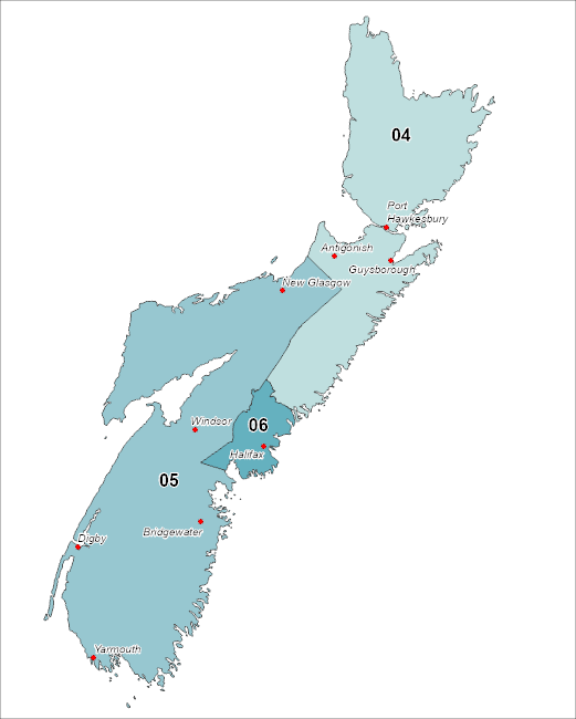 Une carte qui est décrite dans la phrase sous l'image.